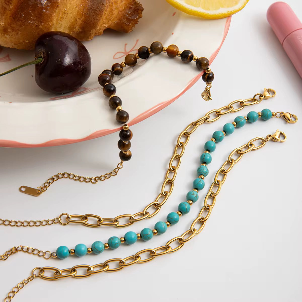 Pulsera Energía Turquesa & Tigre