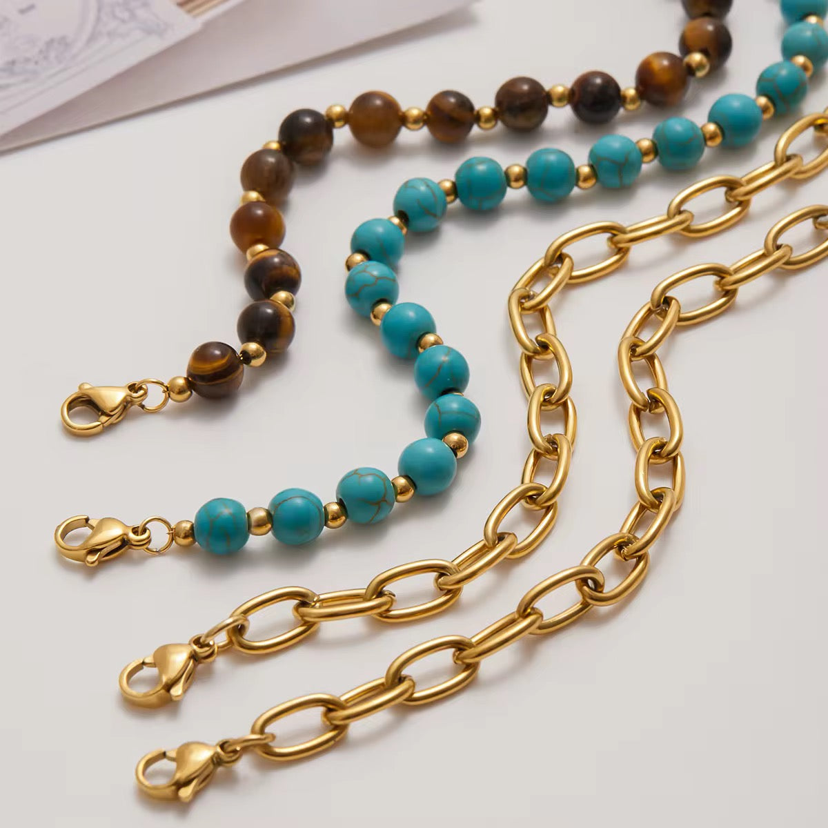 Pulsera Energía Turquesa & Tigre