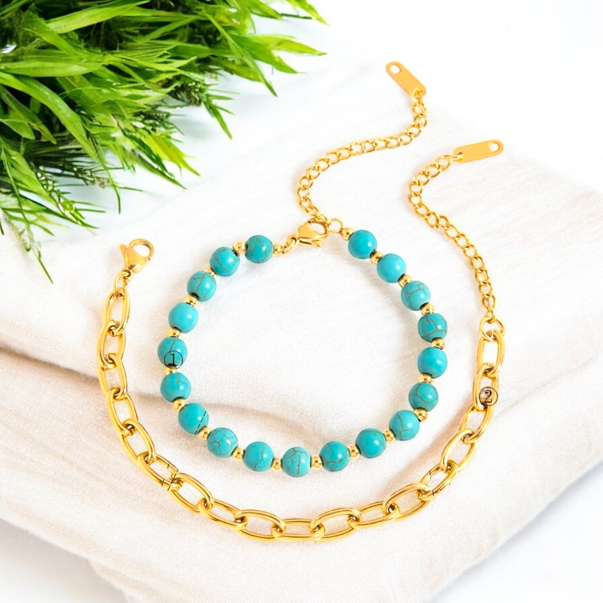 Pulsera Energía Turquesa & Tigre