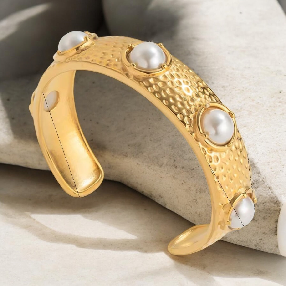 Brazalete vintage Perla/ Turquesa