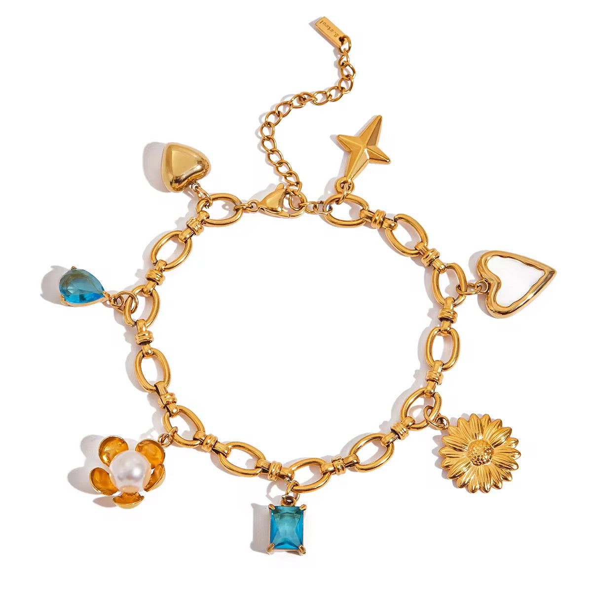 Pulsera Encantos Dorados