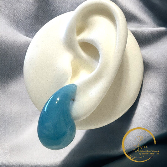 Aretes “Gotas Marmoleadas” – Colores Vibrantes para Brillar